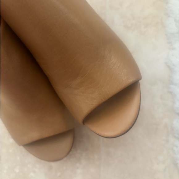 Tory Burch Tan Leather Mules with Open Toe - Picture 4 of 4